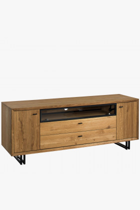 Televízna komoda na kovových nohách dub, Vilo 25